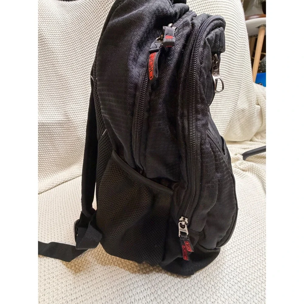 OGIO Black Laptop Backpack Multi Compartment Travel School Bag Mesh Back